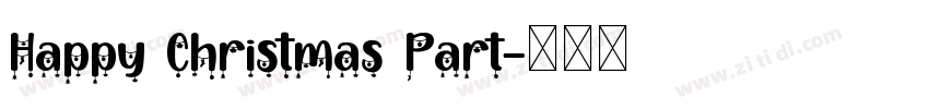 Happy Christmas Part字体转换